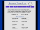 Website Snapshot of Preferred Testing Labs