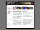Website Snapshot of Presco, Inc.
