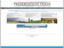 Website Snapshot of PRESERVATION TEXAS