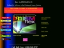 Website Snapshot of Prismflex