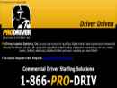 Website Snapshot of Pro-Driver Leasing Systems Inc