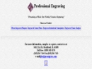 Website Snapshot of Professional Engraving