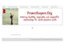 Website Snapshot of RESPECT FOUNDATION, THE