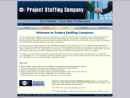 Website Snapshot of PROJECT STAFFING COMPANY