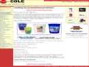 Website Snapshot of COLE STATIC CONTROL INC.