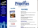 Website Snapshot of Properties Magazine
