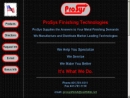 Website Snapshot of Prosys Finishing Technology