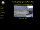 Website Snapshot of Packaging Specialties, Inc.