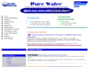 Website Snapshot of Pure Water, Inc.