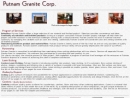 Website Snapshot of Putnam Granite Corp.