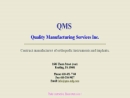QUALITY MANUFACTURING SERVICES INC
