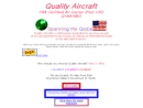 Website Snapshot of Quality Aircraft