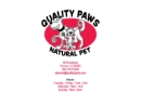Website Snapshot of QUALITY PAWS