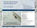 Website Snapshot of Radiant Plumbing & Heating, Inc.