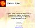 Website Snapshot of RADIANT POWER, LLC