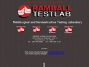Website Snapshot of RAMBALL TESTLAB INC