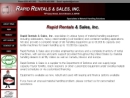 Website Snapshot of Rapid Rentals & Sales, Inc.