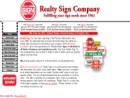 Website Snapshot of Realty Sign & Supply