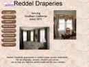 Website Snapshot of REDDEL DRAPERIES