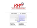 Website Snapshot of Refiner Products Mfg., Inc. (H Q)
