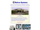 Website Snapshot of Refrac Systems