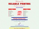 Website Snapshot of Reliable Printing Corp.