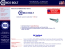 Website Snapshot of REMCO BOLTS