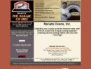 Website Snapshot of Renato Ovens, Inc