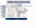 Website Snapshot of Republic Fastener Products