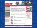 Website Snapshot of Resina