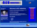 Website Snapshot of R. E. V. Industries, Div. Of Magnetic Radiation Labs, Inc.