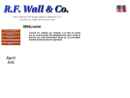 Website Snapshot of R F WALL & COMPANY INC