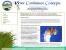 Website Snapshot of RIVER CONTINUUM CONCEPTS
