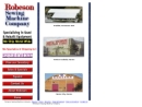 Website Snapshot of Robeson Sewing Machine Co.