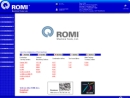 Website Snapshot of ROMI Machine Tools Ltd.