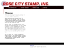 Website Snapshot of Rose City Stamp, Inc.
