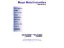 Website Snapshot of Royal Metal, Inc.