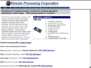 Website Snapshot of REMOTE PROCESSING CORPORATION