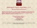 Website Snapshot of RADIOLOGICAL PHYSICS ASSOCIATES, L.L.P.