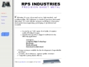 Website Snapshot of RPS INDUSTRIES