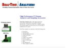 Website Snapshot of REAL-TIME ANALYZERS, INCORPORATED