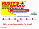 Website Snapshot of Rusty's Weigh Scales & Service, Inc.