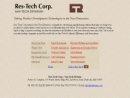 Website Snapshot of RES-TECH CORPORATION