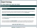 Website Snapshot of SAPIENT TECHNOLOGY INC