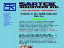Website Snapshot of SARTEK INDUSTRIES INC