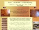 Website Snapshot of Select Hardwood Floor Co., Inc.