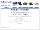 Website Snapshot of SELECTRONIC