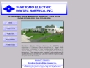 Website Snapshot of Sumitomo Electric Wintec America, Inc.