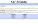 Website Snapshot of S & F Associates Inc
