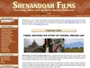 Website Snapshot of SHENANDOAH FILM PRODUCTION